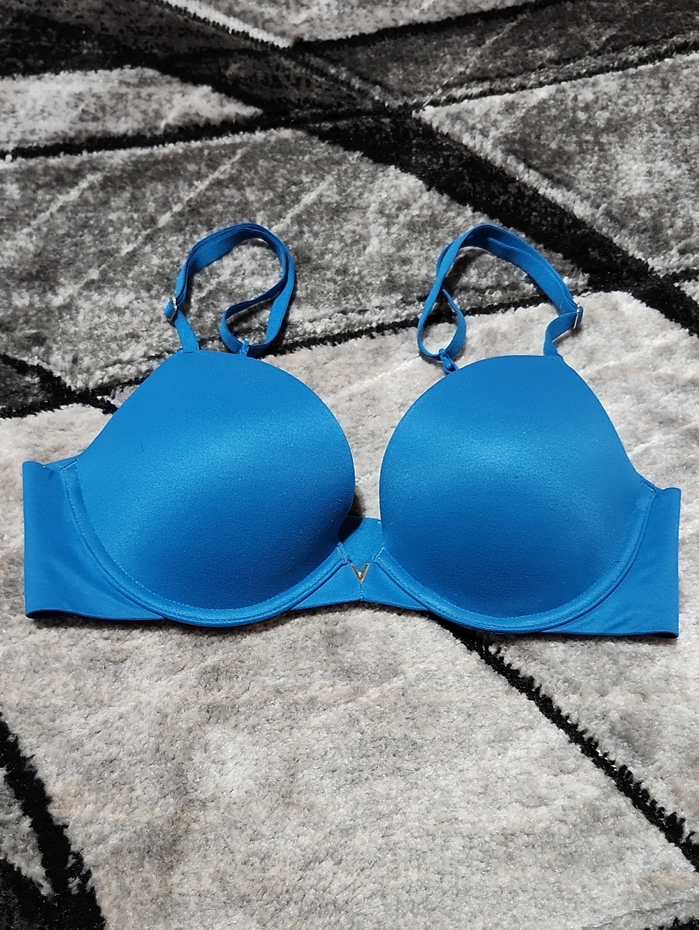 VICTORIA SECRET 2023 SMOOTH DEEP-TEAL MOLDED PADDED PUSH-UP BRA